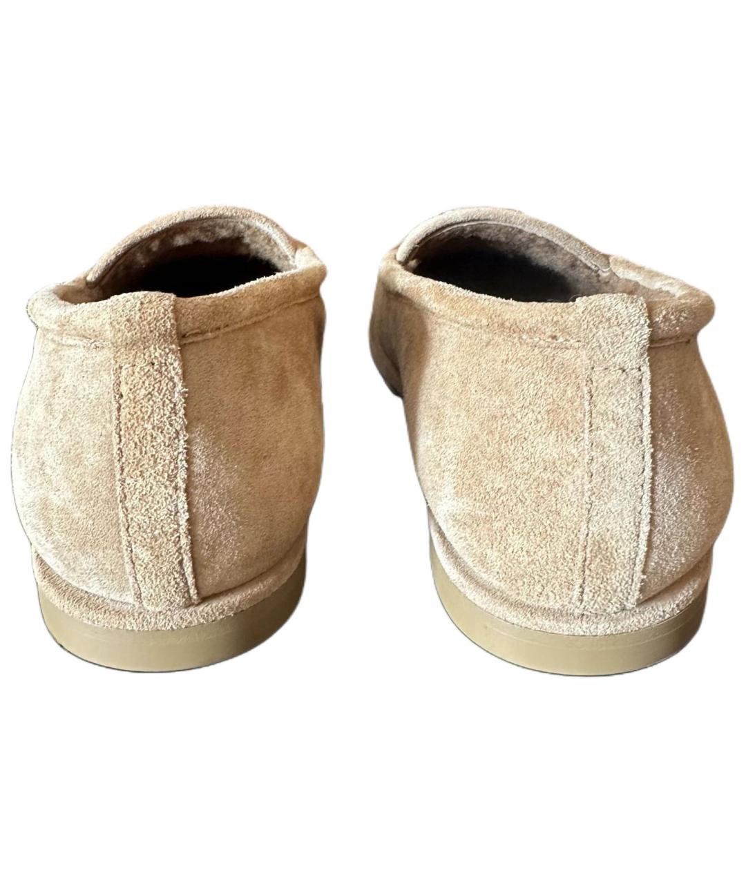 CHANEL Бежевые замшевые кроссовки, фото 5