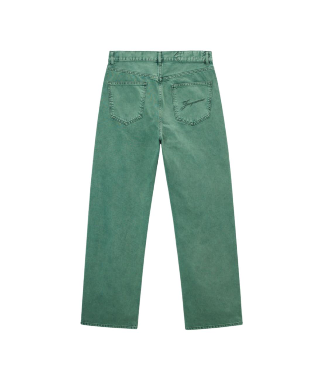 JACQUEMUS Зеленые прямые джинсы, фото 2