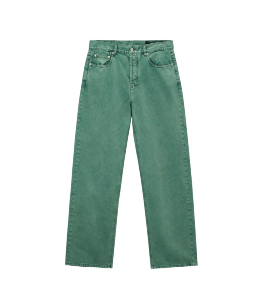 JACQUEMUS Зеленые прямые джинсы, фото 1
