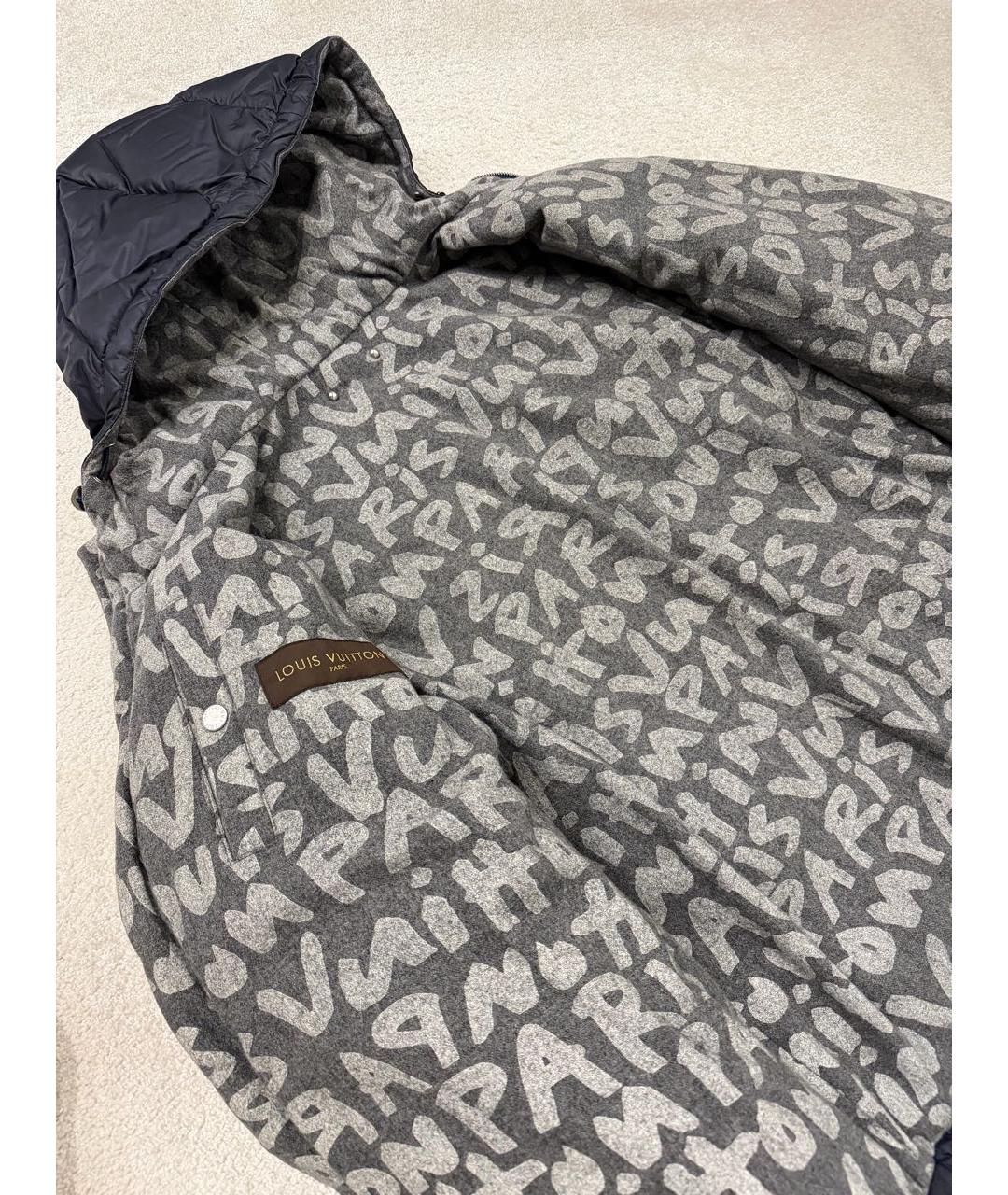 LOUIS VUITTON Темно-синяя полиамидовая куртка, фото 4