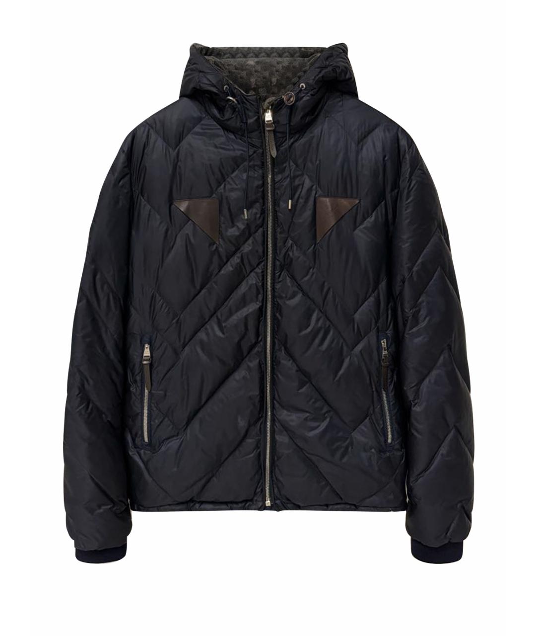 LOUIS VUITTON Темно-синяя полиамидовая куртка, фото 1