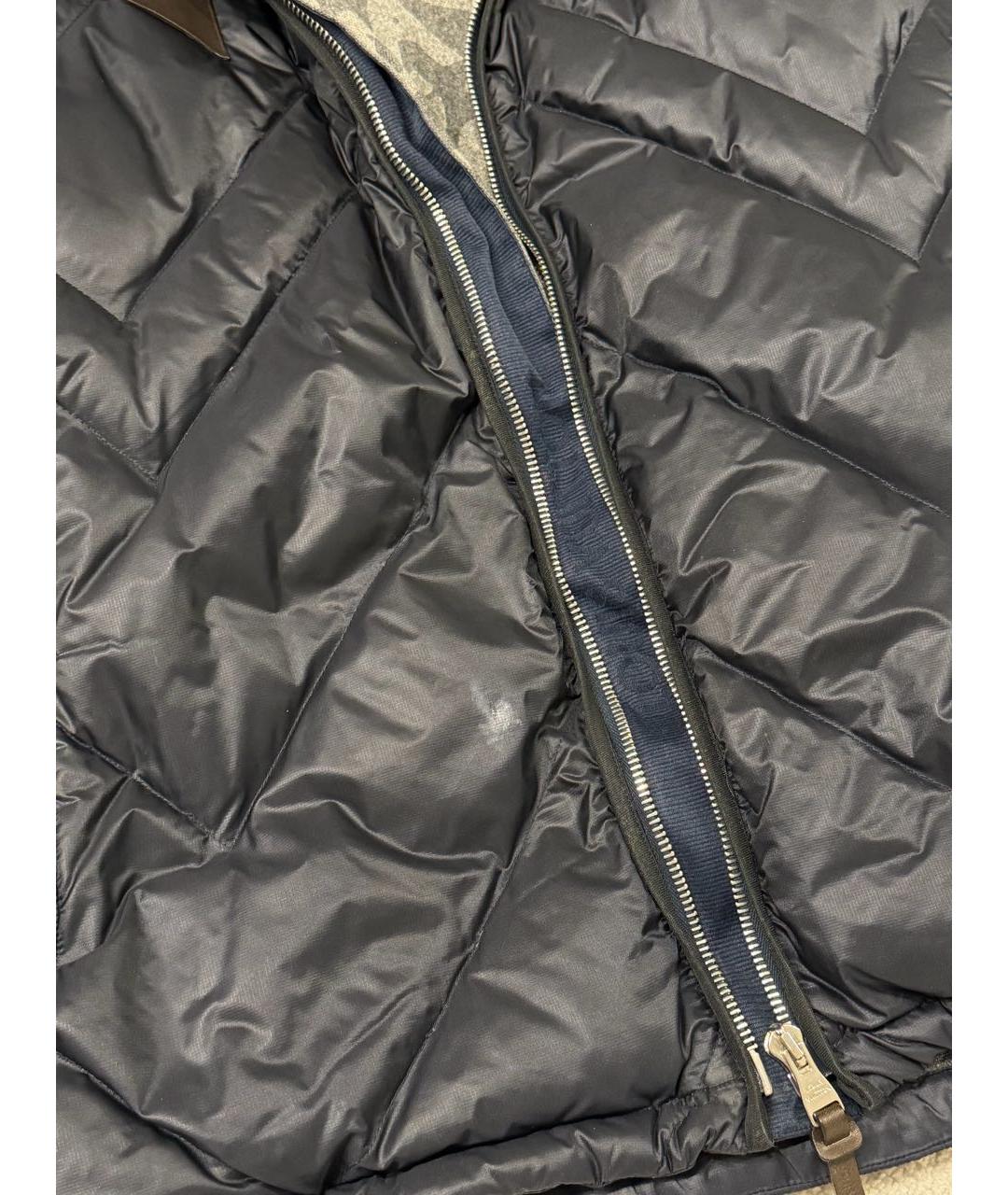 LOUIS VUITTON Темно-синяя полиамидовая куртка, фото 6