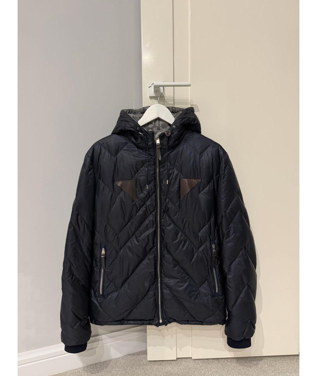 LOUIS VUITTON Темно-синяя полиамидовая куртка, фото 8