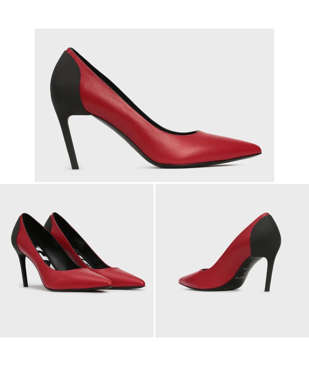 DIESEL Красные кожаные туфли, фото 2