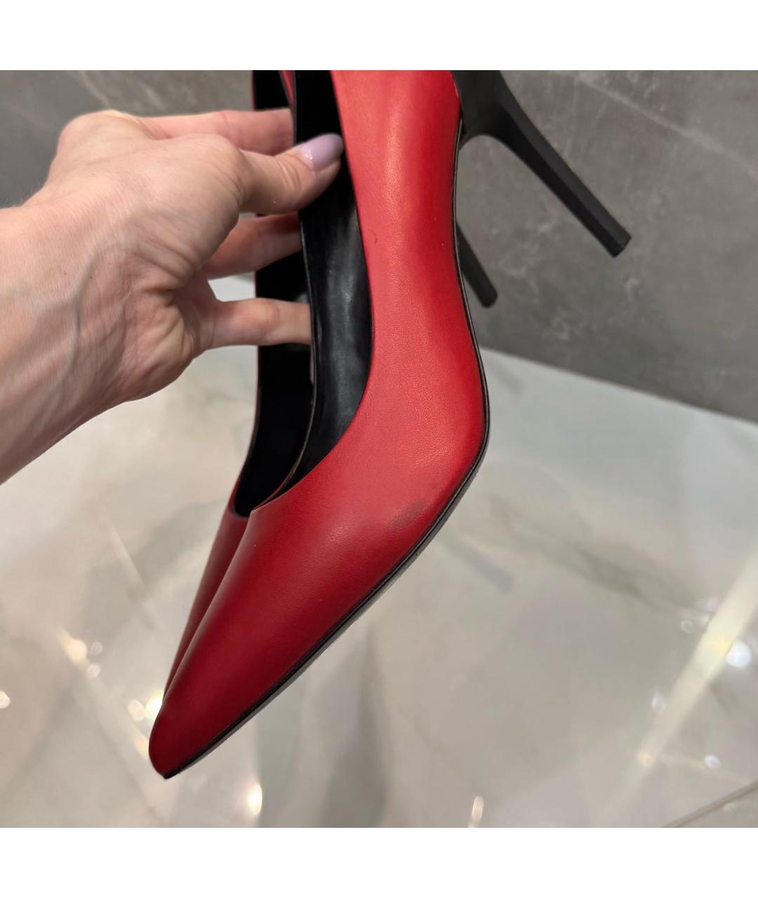 DIESEL Красные кожаные туфли, фото 8