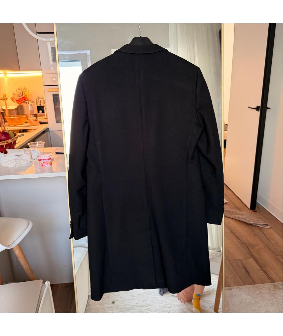 GIORGIO ARMANI Черное кашемировое пальто, фото 3