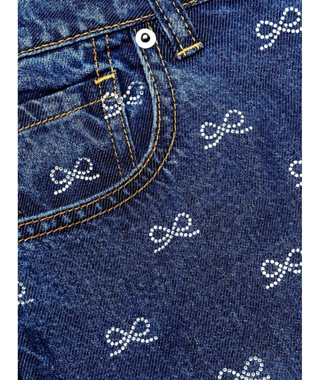 SELF-PORTRAIT Синие прямые джинсы, фото 2