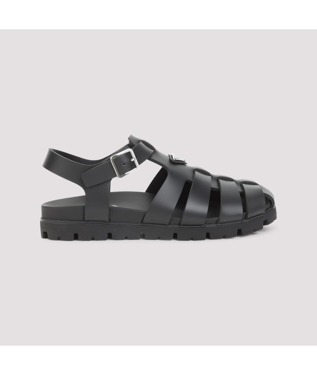 PRADA Черные сандалии, фото 2