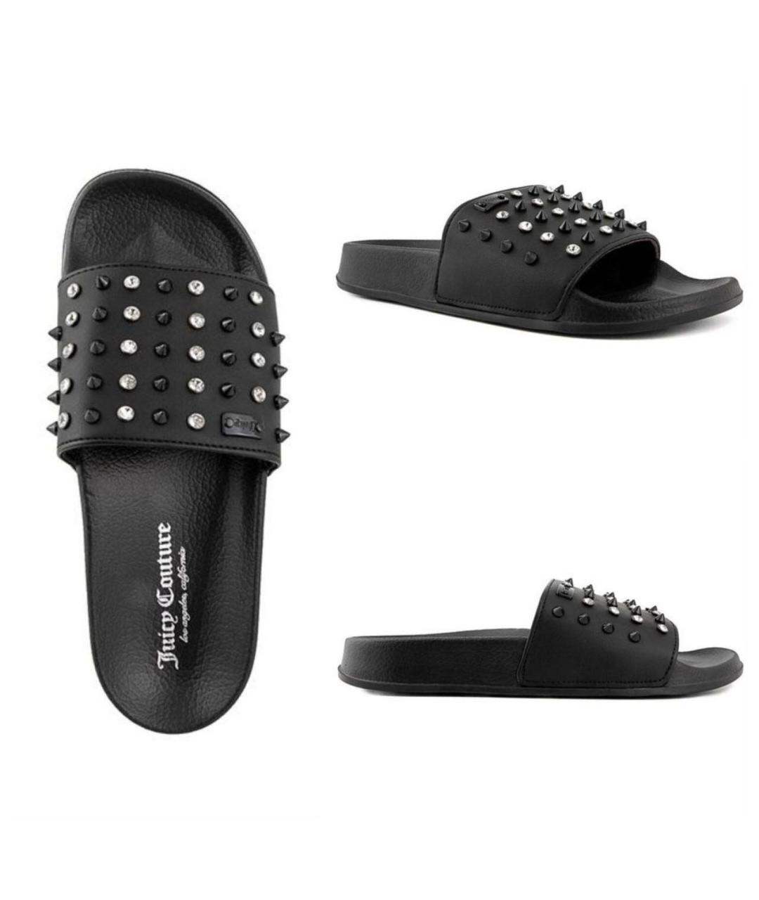 JUICY COUTURE Черные шлепанцы, фото 9