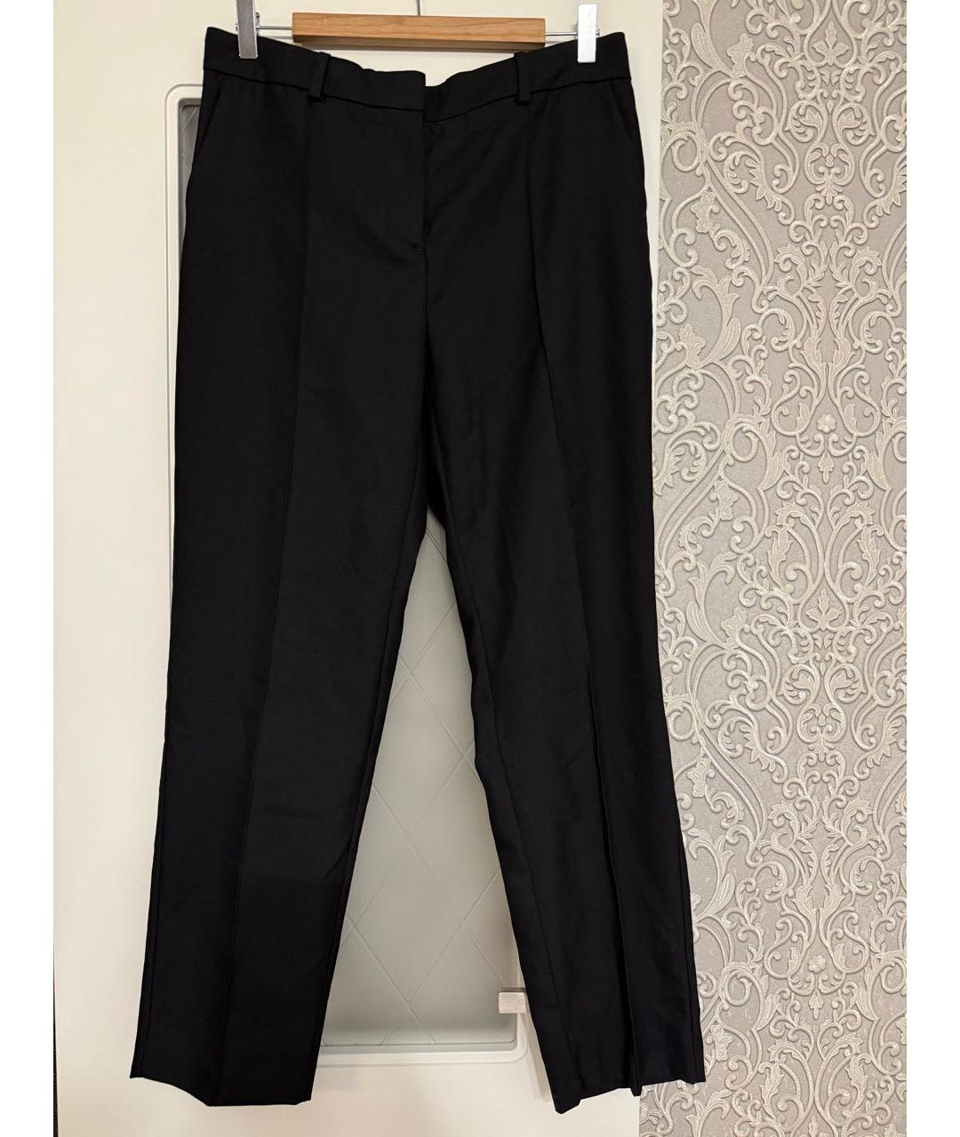 MAJE Черные полиэстеровые прямые брюки, фото 6