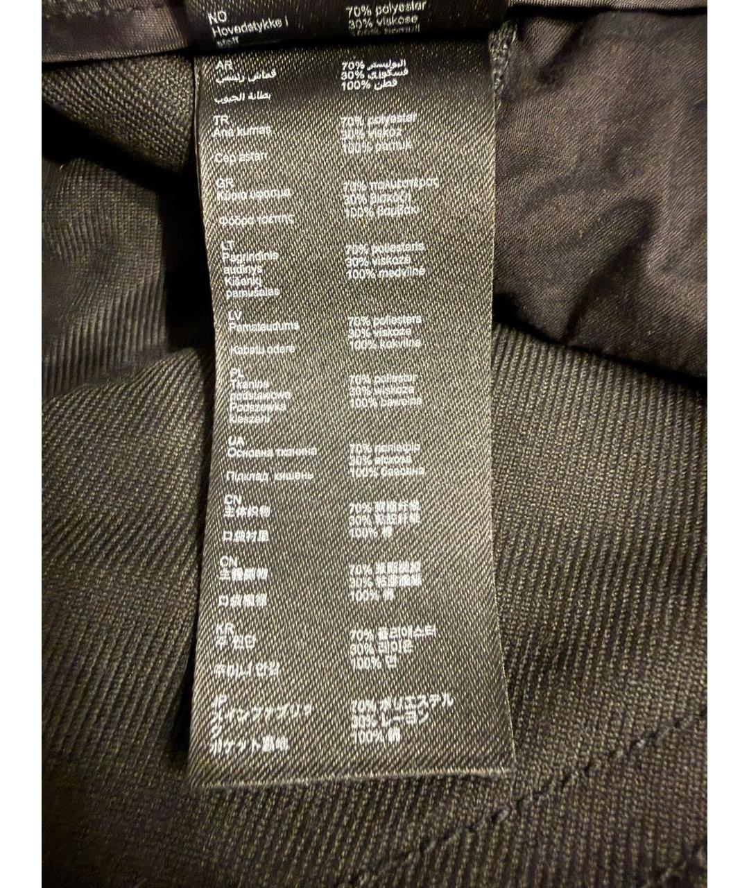 MAJE Черные полиэстеровые прямые брюки, фото 4