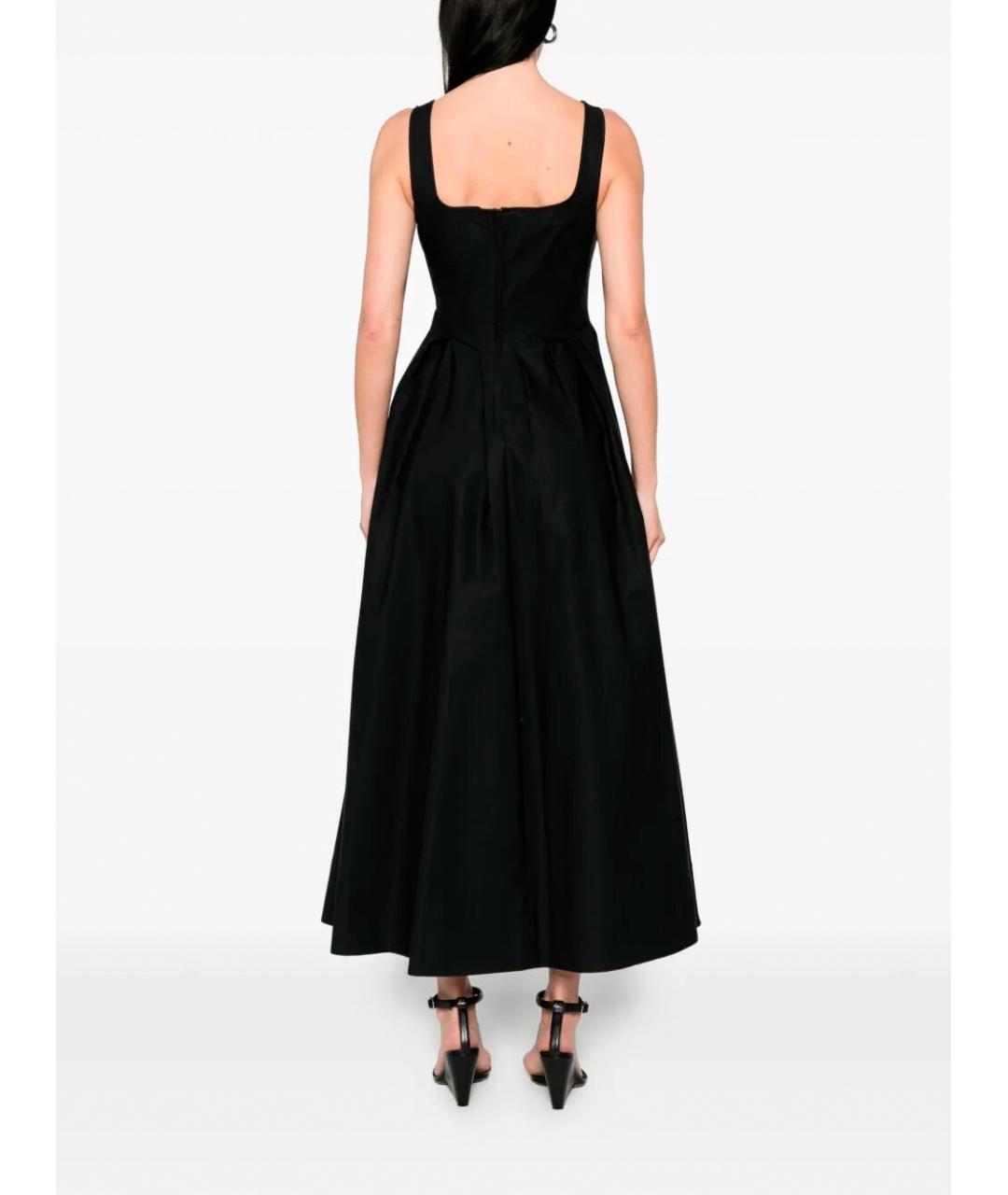 SPORTMAX Черное хлопковое повседневное платье, фото 4