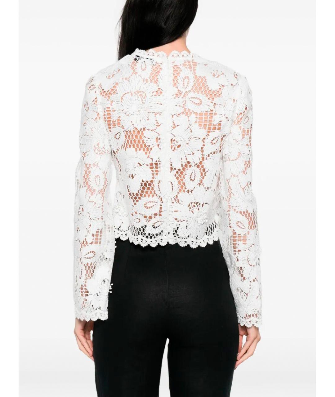 SELF-PORTRAIT Белая полиэстеровая блузы, фото 3