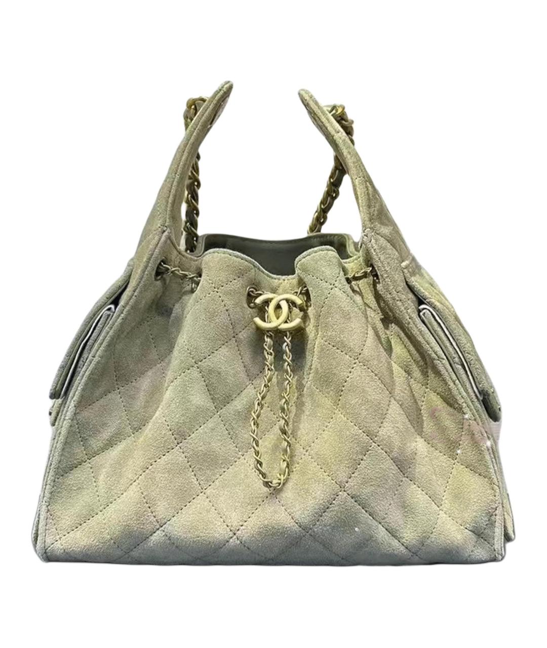 CHANEL Зеленая сумка через плечо, фото 1