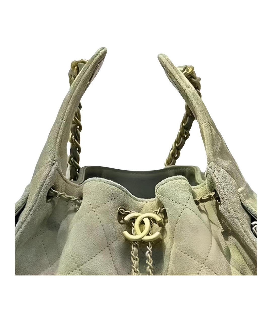 CHANEL Зеленая сумка через плечо, фото 3