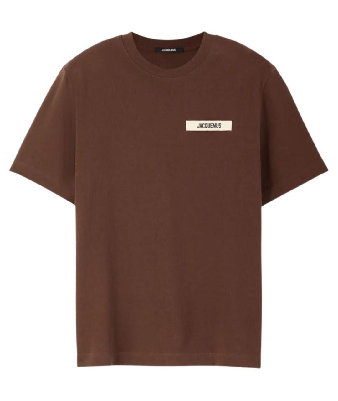 JACQUEMUS Коричневая футболка, фото 1