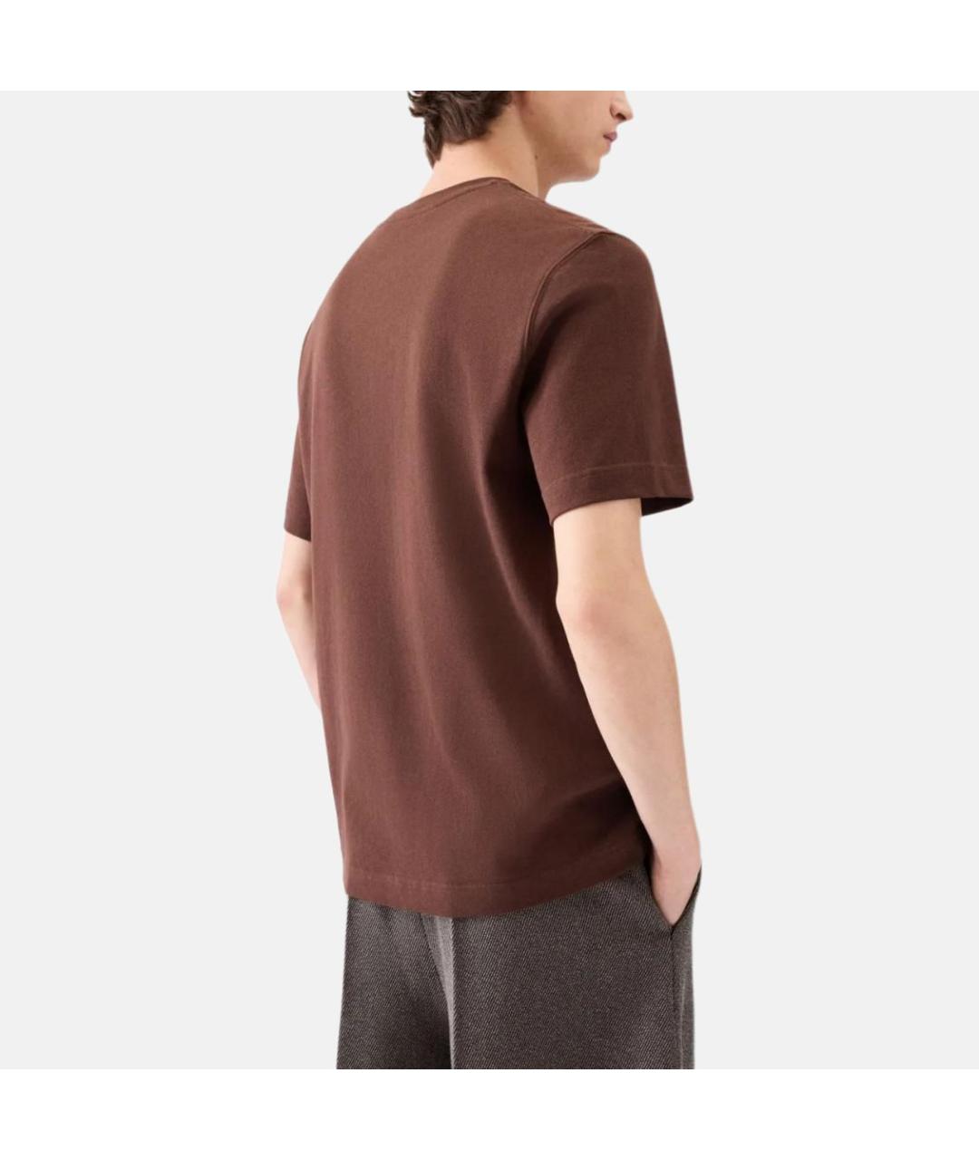 JACQUEMUS Коричневая футболка, фото 3