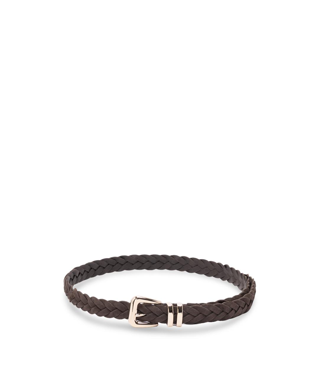 BRUNELLO CUCINELLI Коричневый замшевый ремень, фото 3