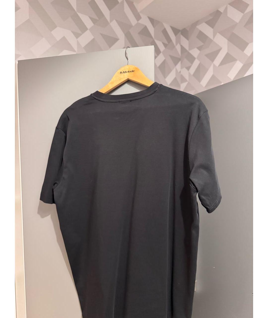 DIESEL Черная хлопковая футболка, фото 2