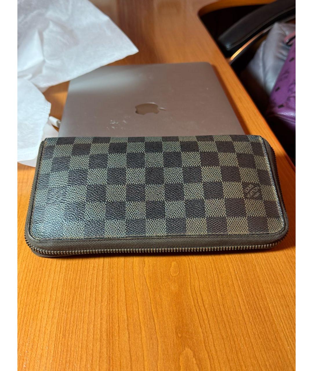 LOUIS VUITTON Коричневый кошелек, фото 2