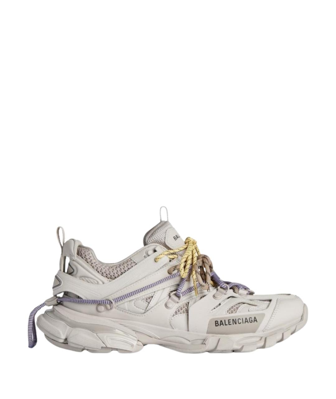 BALENCIAGA Бежевые синтетические кроссовки, фото 1