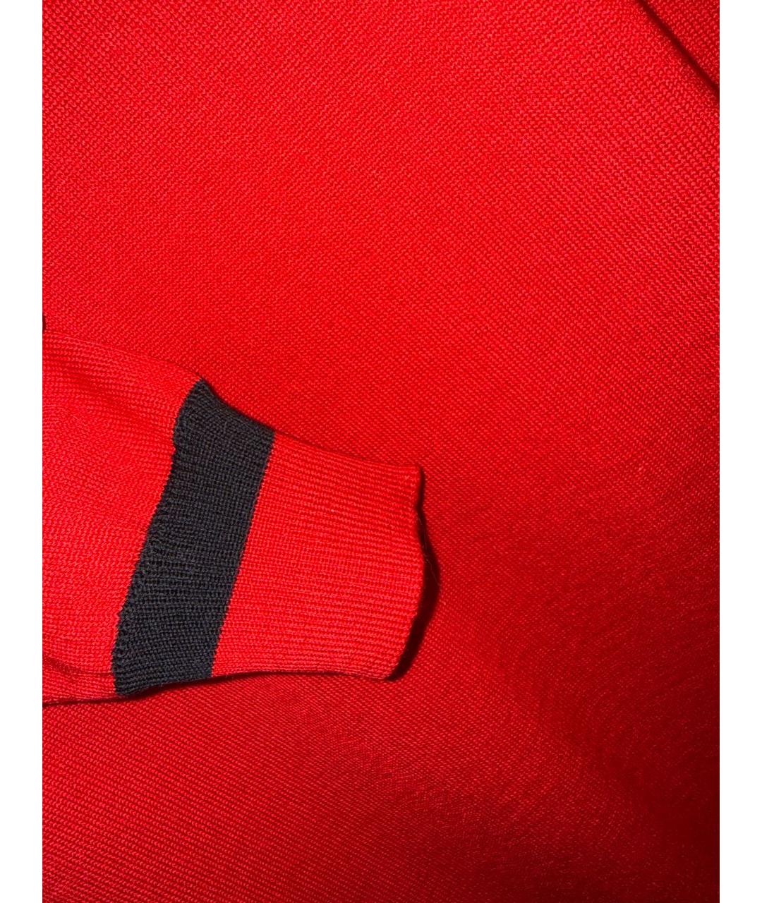 ICEBERG Красное шерстяное повседневное платье, фото 6