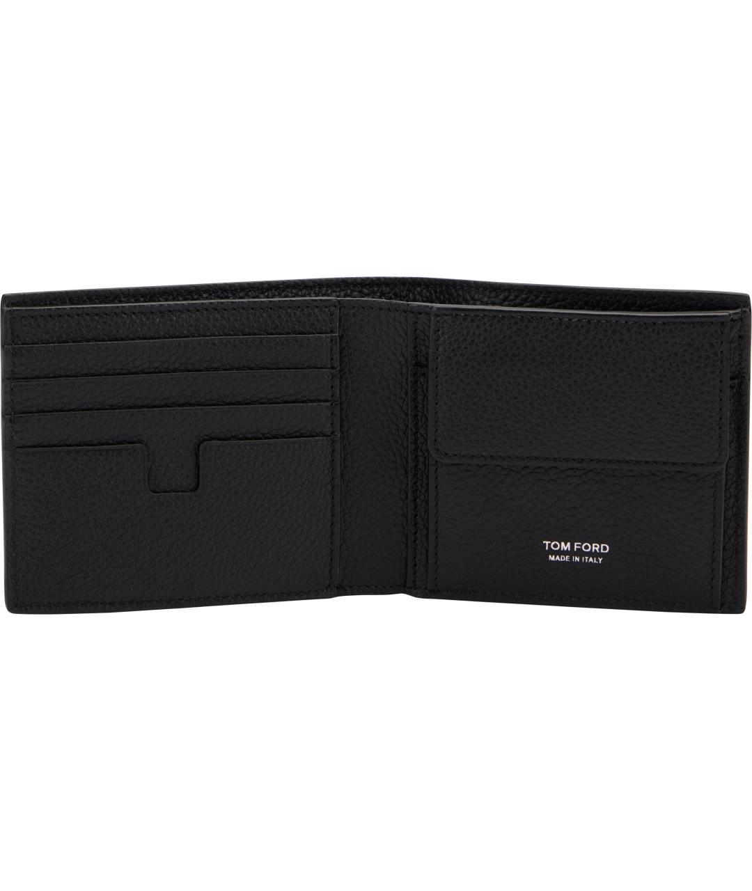 TOM FORD Черный кожаный кошелек, фото 4