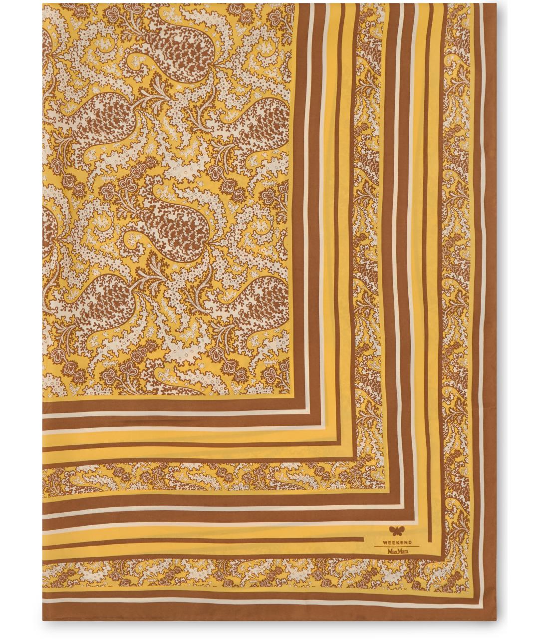 WEEKEND MAX MARA Мульти шелковый платок, фото 2