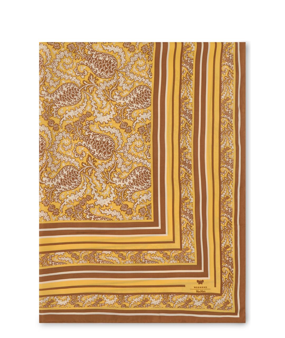 WEEKEND MAX MARA Мульти шелковый платок, фото 1
