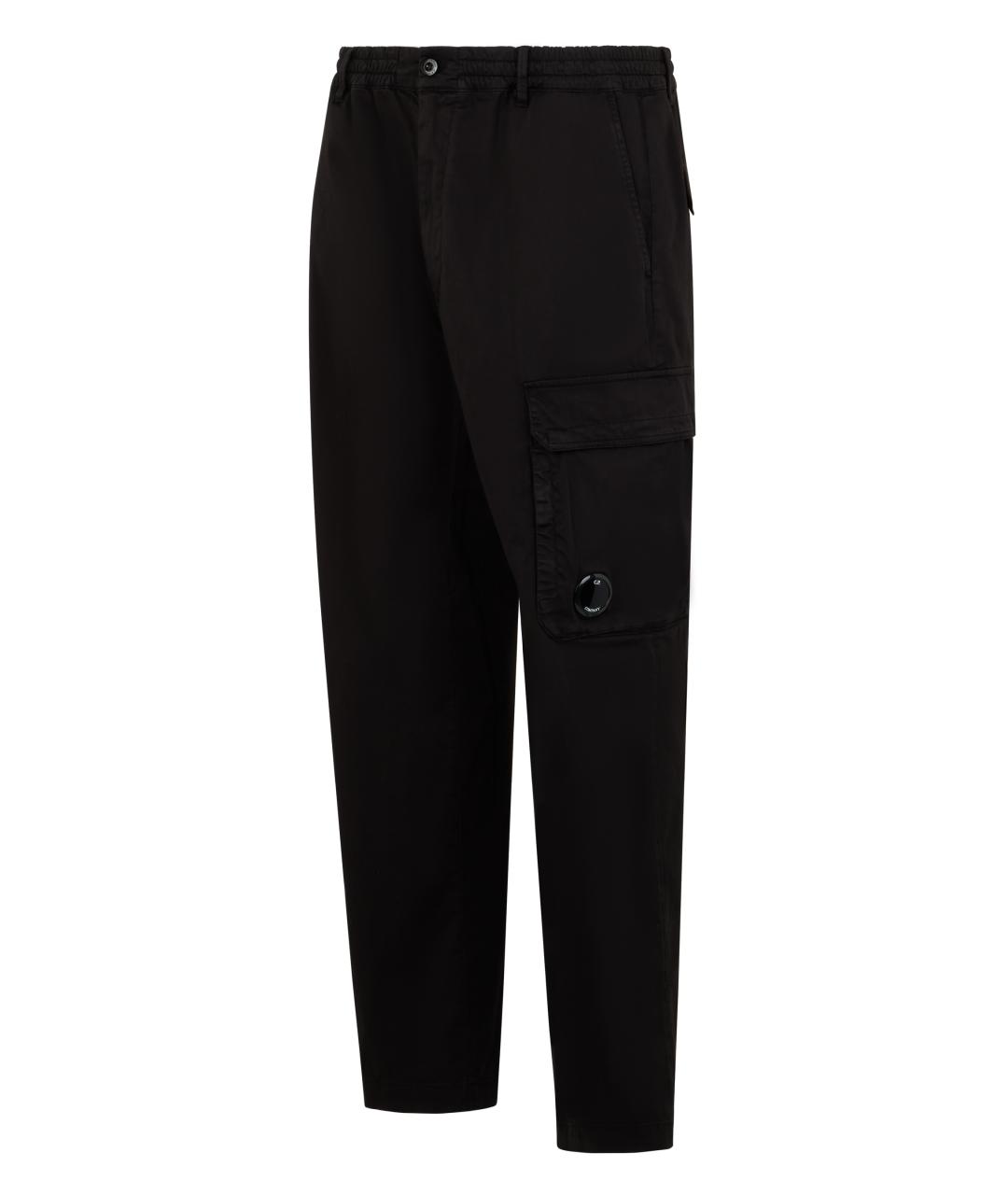 CP COMPANY Черные хлопковые повседневные брюки, фото 3