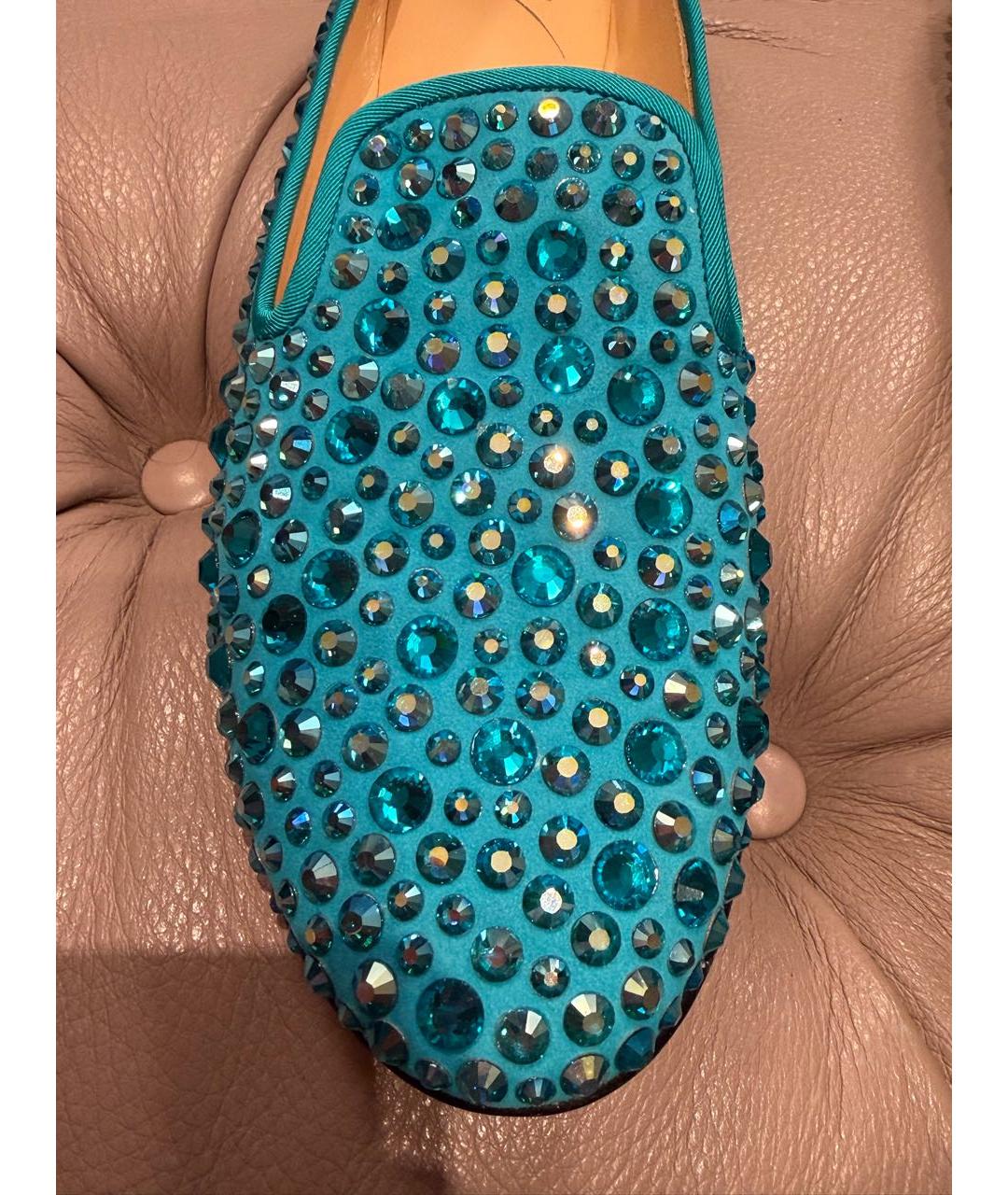 GIUSEPPE ZANOTTI DESIGN Бирюзовые лоферы, фото 8