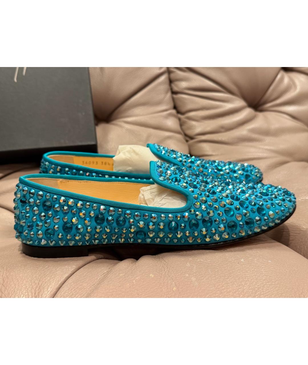 GIUSEPPE ZANOTTI DESIGN Бирюзовые лоферы, фото 9