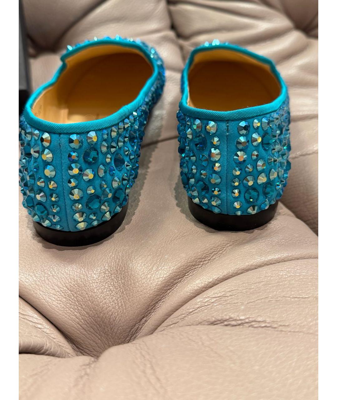 GIUSEPPE ZANOTTI DESIGN Бирюзовые лоферы, фото 4