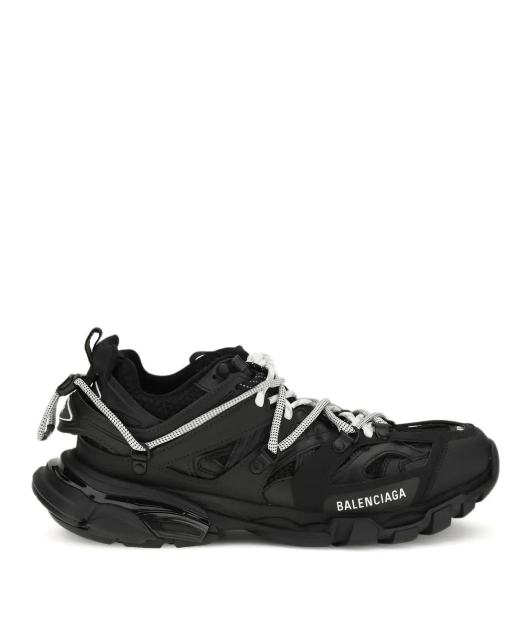 BALENCIAGA Черные синтетические низкие кроссовки / кеды, фото 1