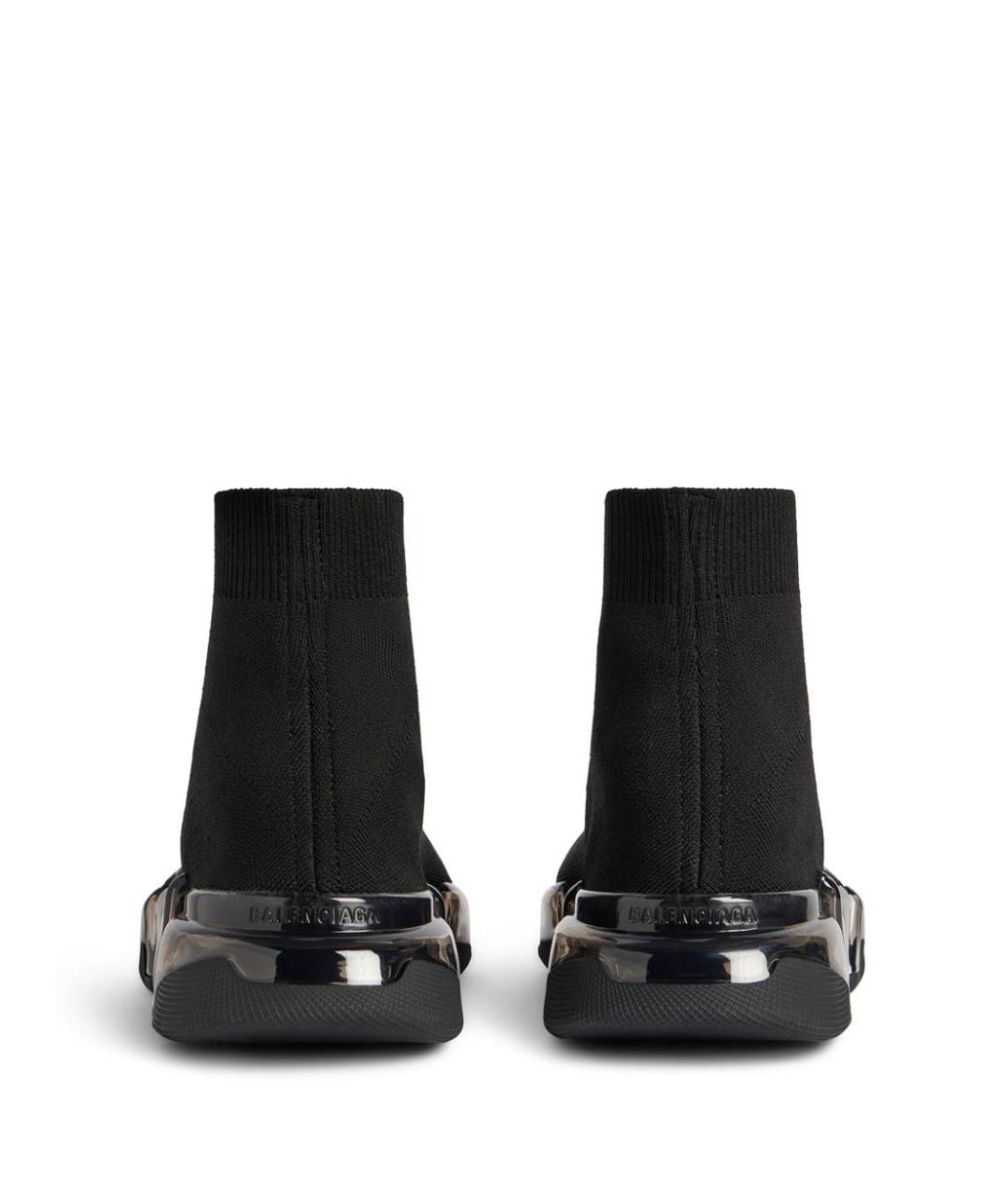 BALENCIAGA Черные текстильные высокие кроссовки / кеды, фото 3