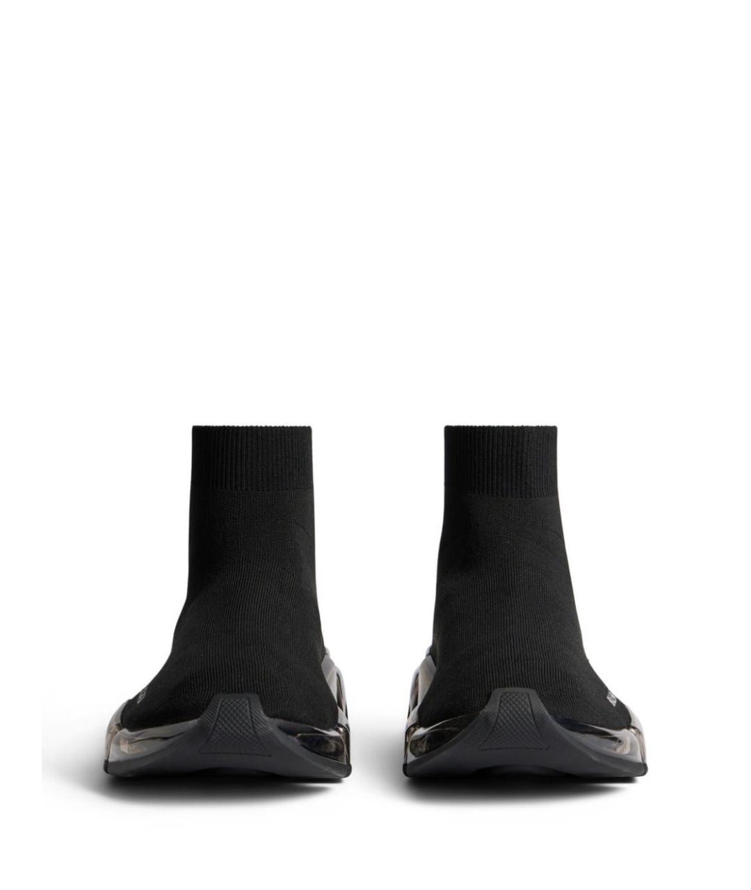 BALENCIAGA Черные текстильные высокие кроссовки / кеды, фото 5