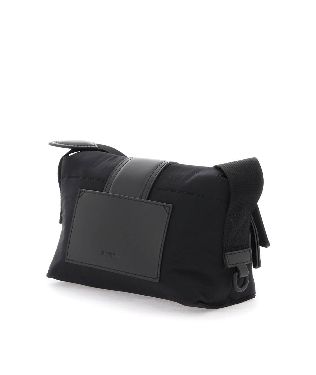 JACQUEMUS Черная тканевая сумка на плечо, фото 3
