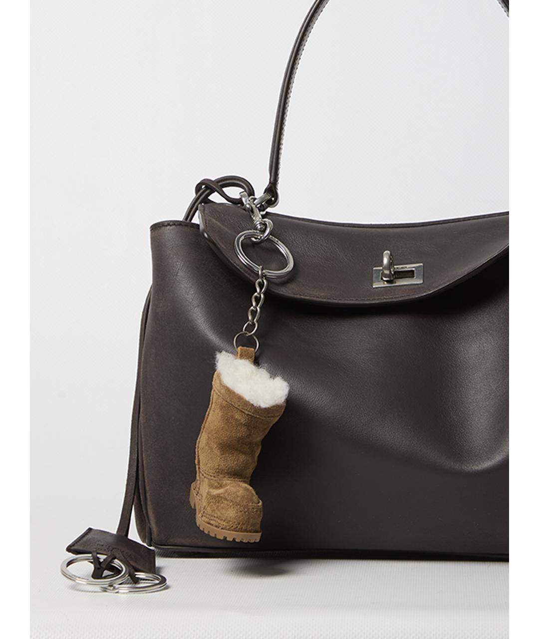 BALENCIAGA Коричневая кожаная сумка тоут, фото 3