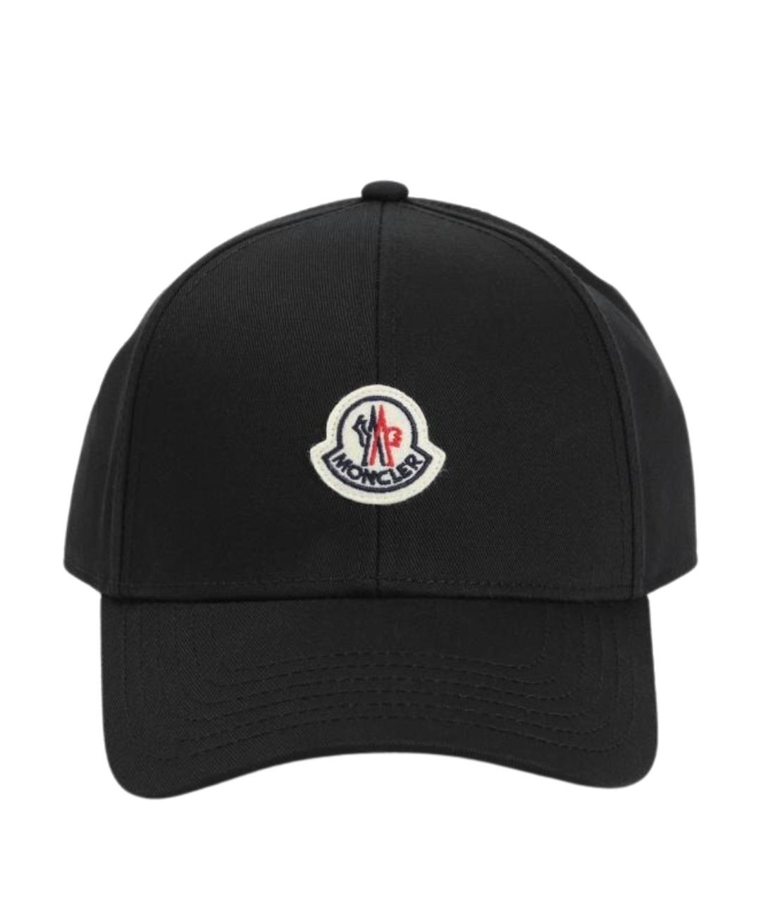 MONCLER Черная хлопковая кепка/бейсболка, фото 1