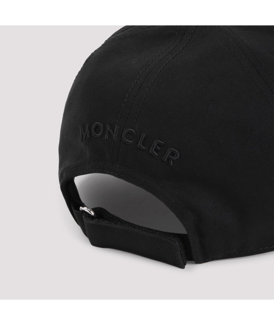 MONCLER Черная хлопковая кепка/бейсболка, фото 4