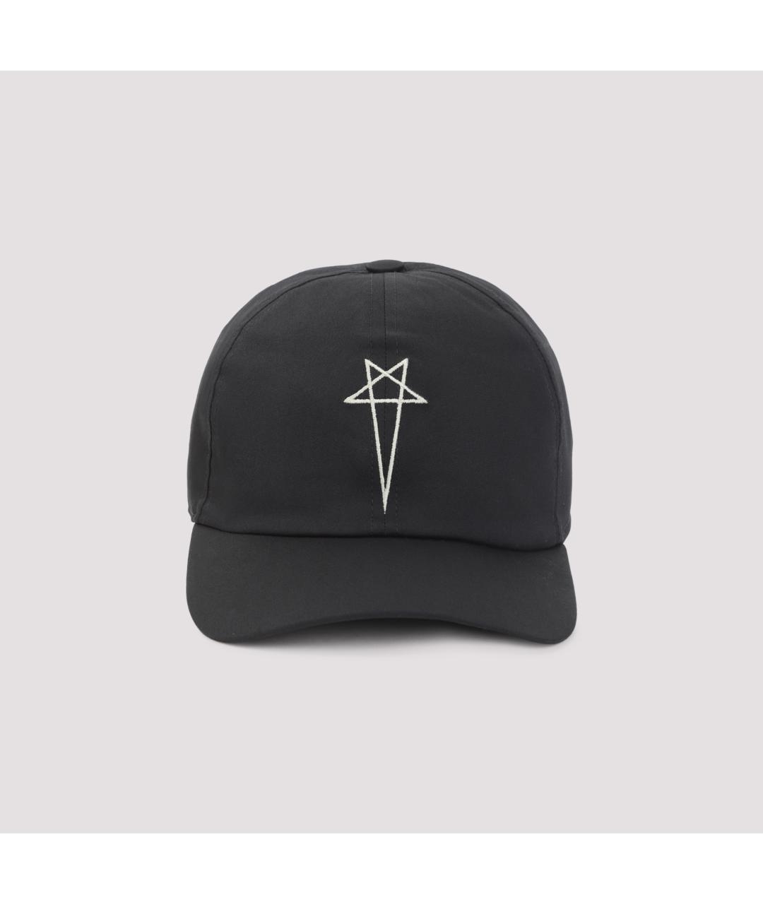 RICK OWENS DRKSHDW Черная хлопковая кепка/бейсболка, фото 2