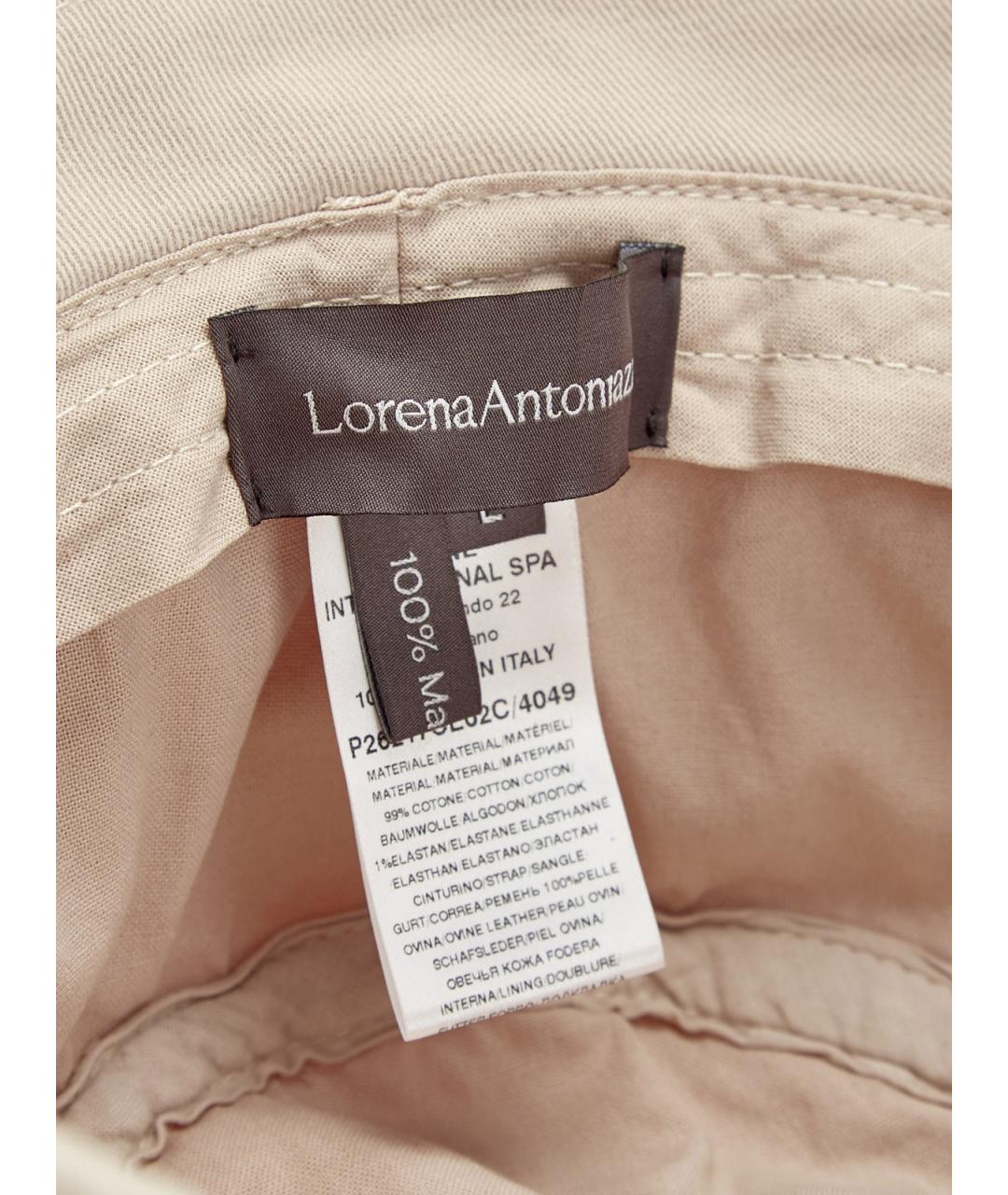 LORENA ANTONIAZZI Бежевая хлопковая шляпа, фото 5