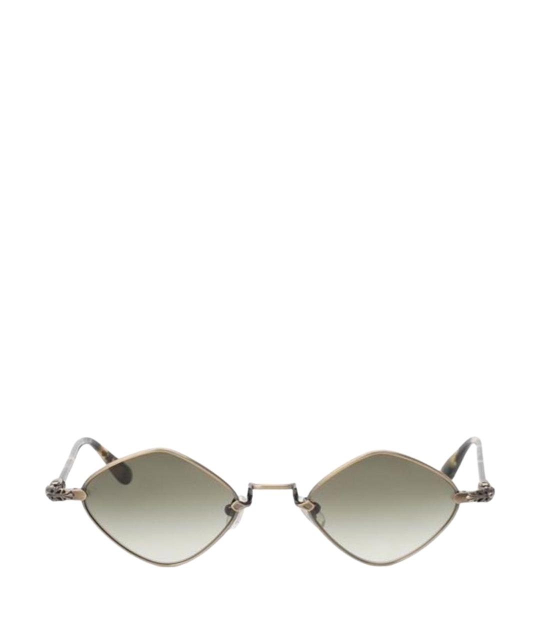 CHROME HEARTS Золотые металлические солнцезащитные очки, фото 1