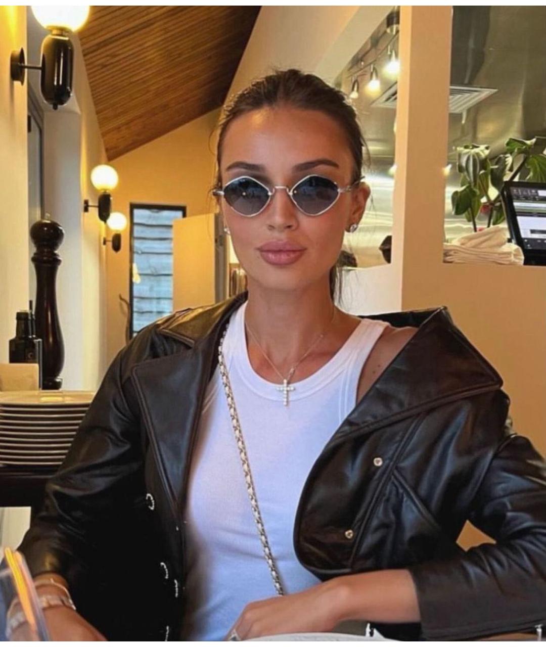 CHROME HEARTS Золотые металлические солнцезащитные очки, фото 3