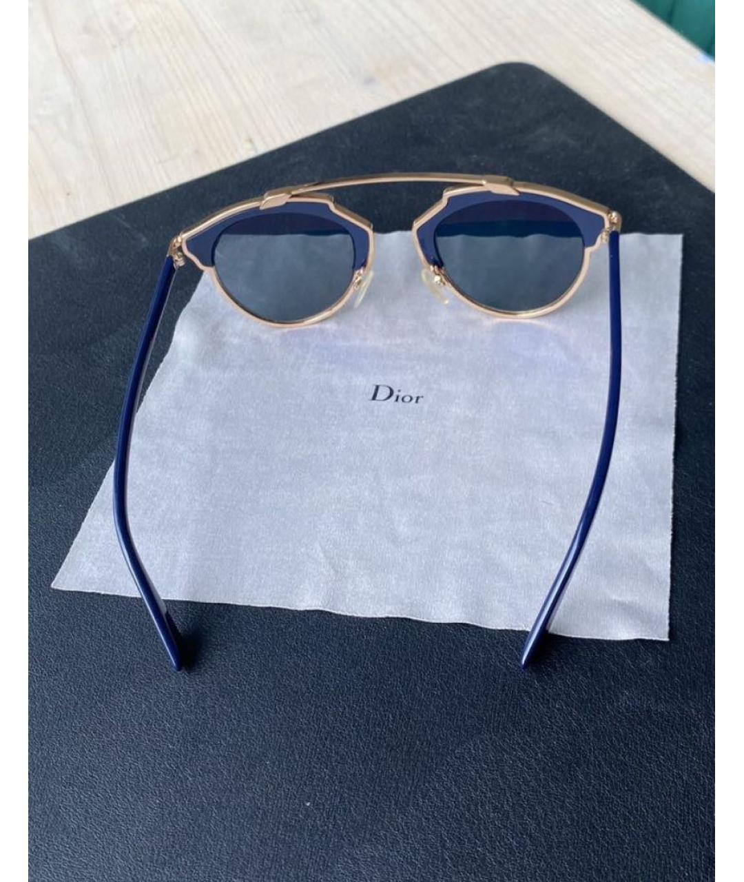 CHRISTIAN DIOR Синие солнцезащитные очки, фото 2