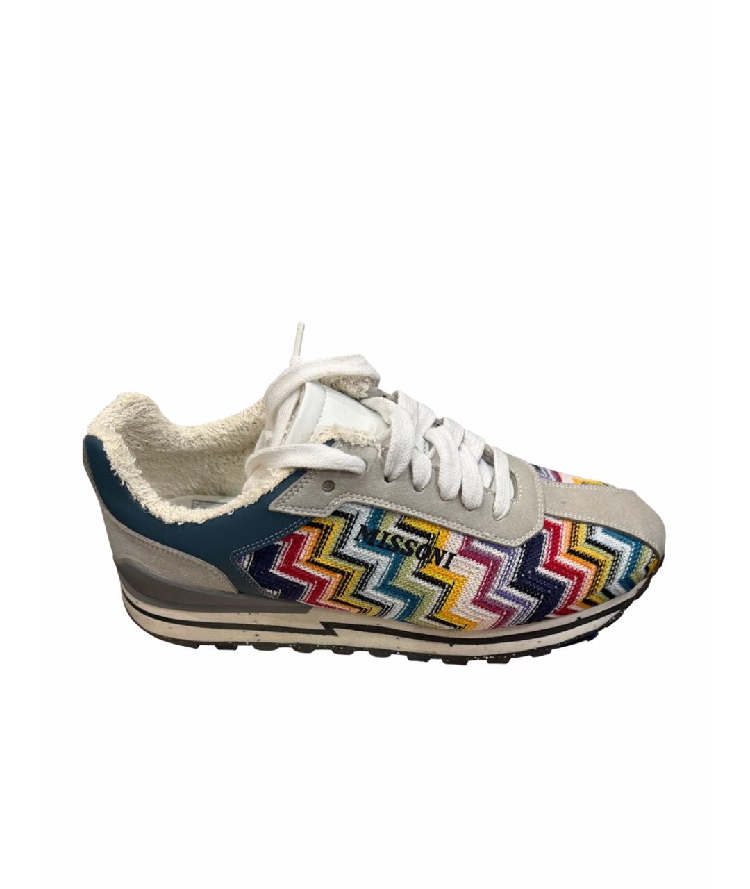 MISSONI Мульти текстильные кроссовки, фото 1