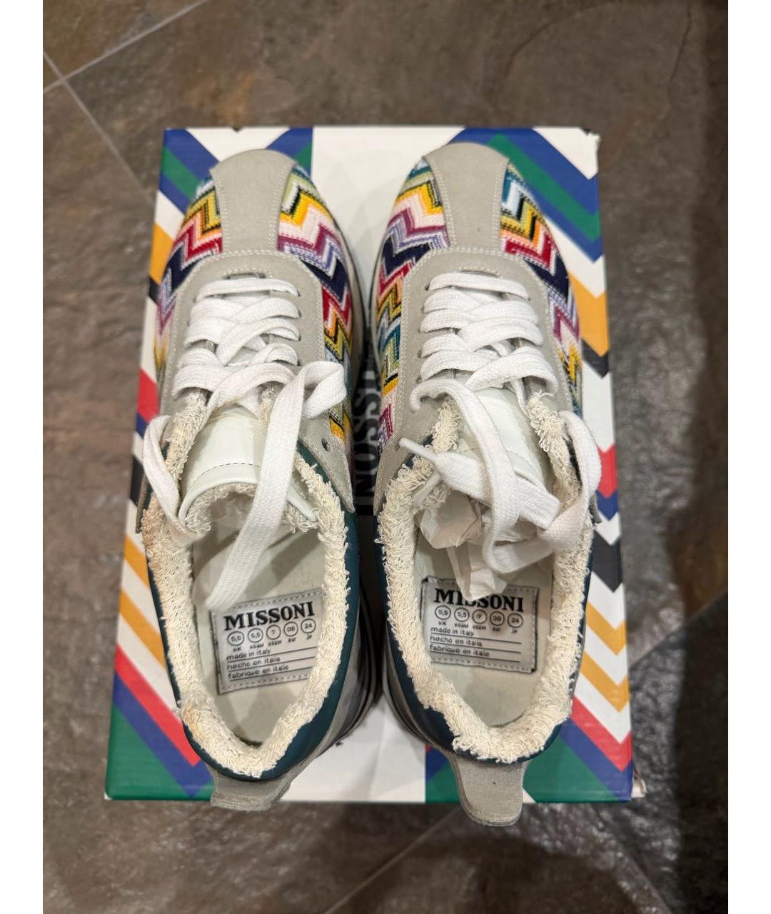 MISSONI Мульти текстильные кроссовки, фото 3