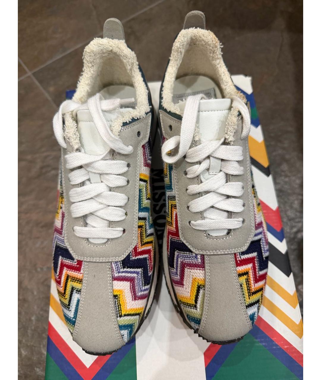 MISSONI Мульти текстильные кроссовки, фото 2