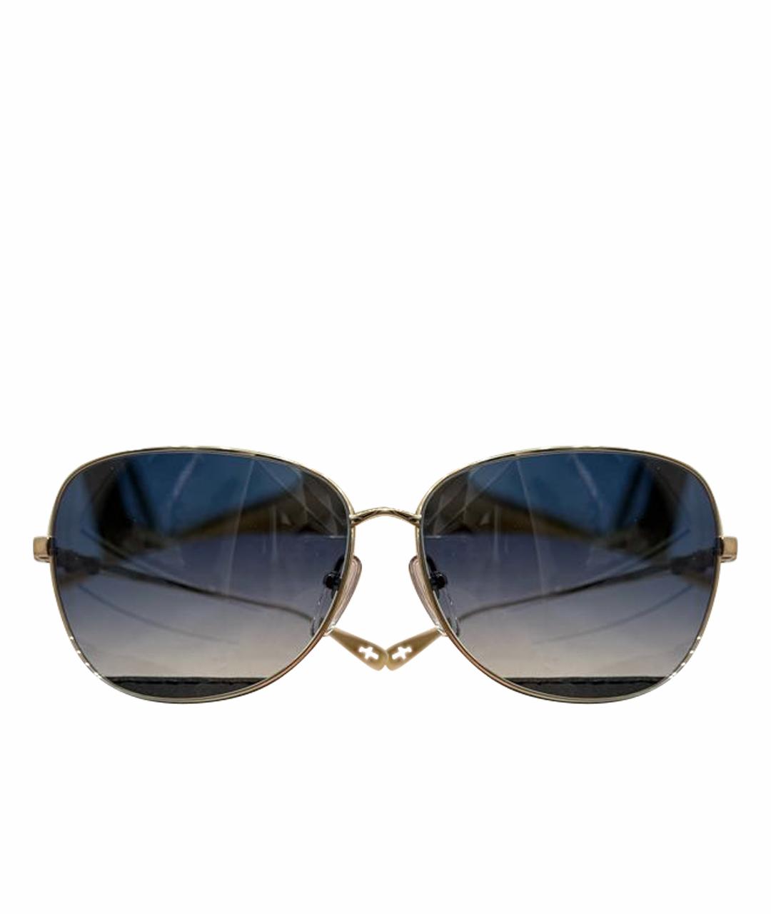 CHROME HEARTS Золотые металлические солнцезащитные очки, фото 1