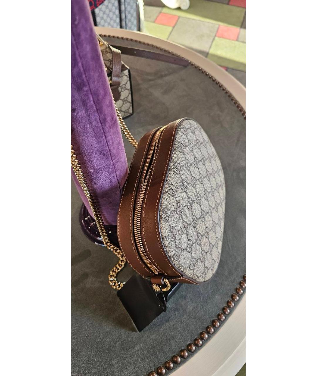 GUCCI Коричневая сумка через плечо, фото 2